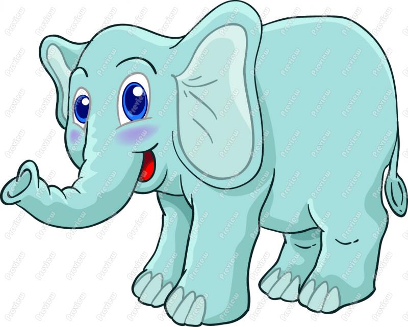 free clip art cartoon elephant - photo #6