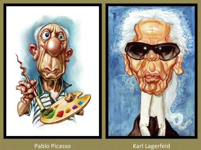 Pablo Picasso and Karl Lagerfeld