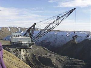 open cast coal mine