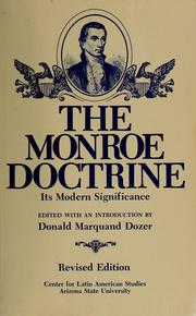Who wrote the Monroe Doctrine?