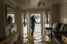 flooded front room crying