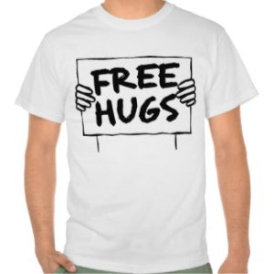 t-shirt 'Free Hugs'